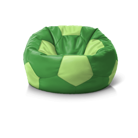 Крісло м''яч Green + Light Green' — практичні безкаркасні меблі, підходить для домашнього кінотеатру.